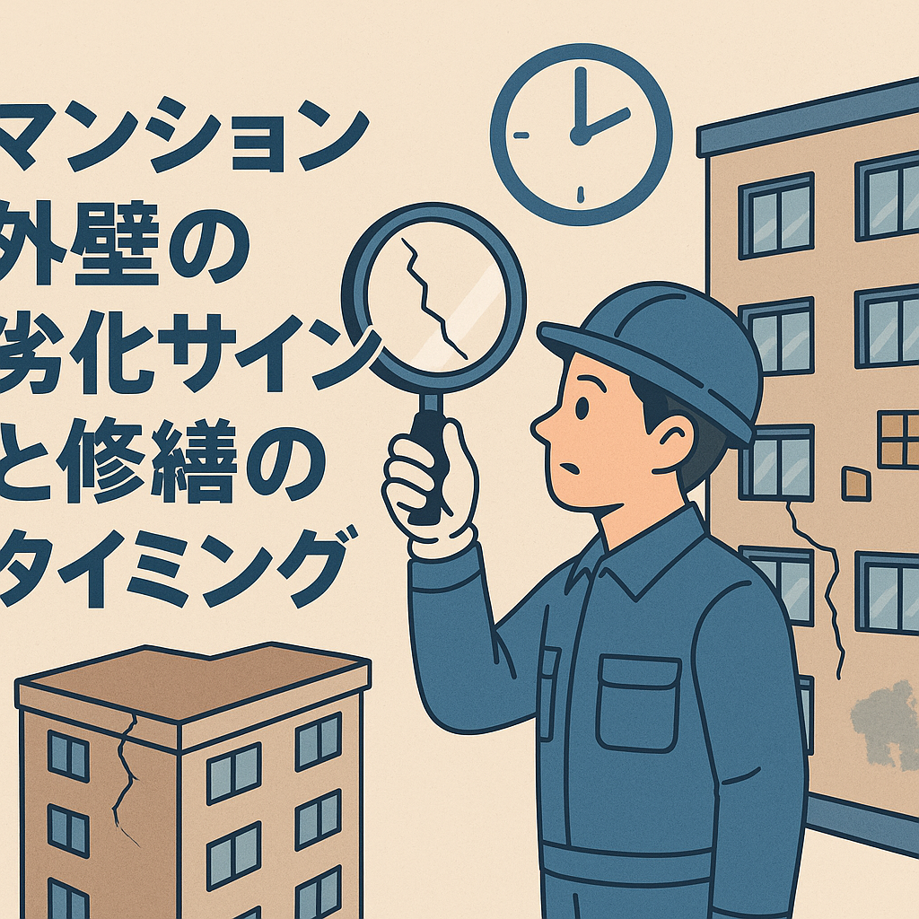 マンション外壁の劣化サインと修繕のタイミング